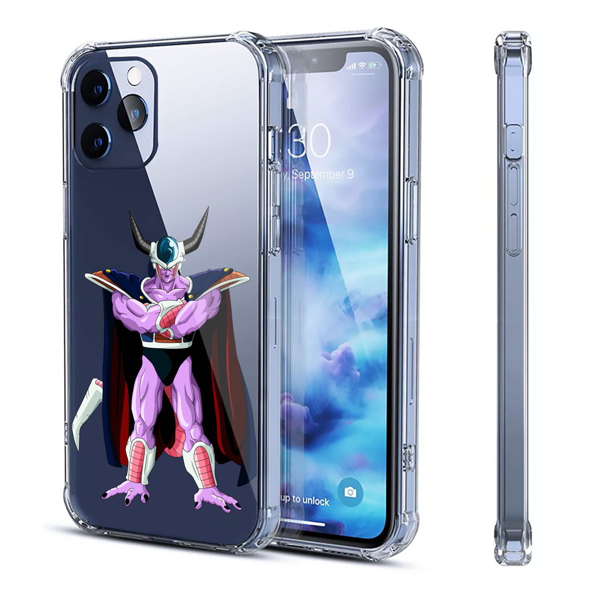 （画像用） ドラゴンボール コルド大王 DRAGON BALL King Cold 【iPhone 12シリーズ対応】透明スマホケース（クリアソフトケース）
